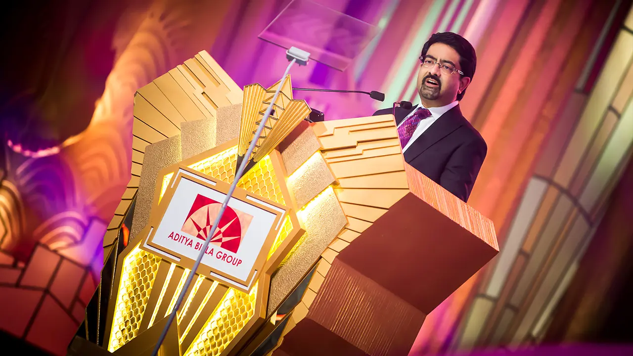 Art Deco-inspired podium with ABG branding, designed to elevate leadership speeches and reinforce premium brand storytelling at the awards ceremony