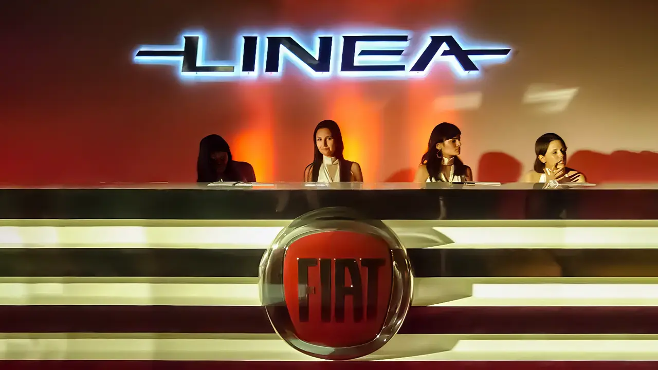 Reception design at Fiat Linea India launch event showcasing brand experience design, spatial styling, and cross-cultural creative direction