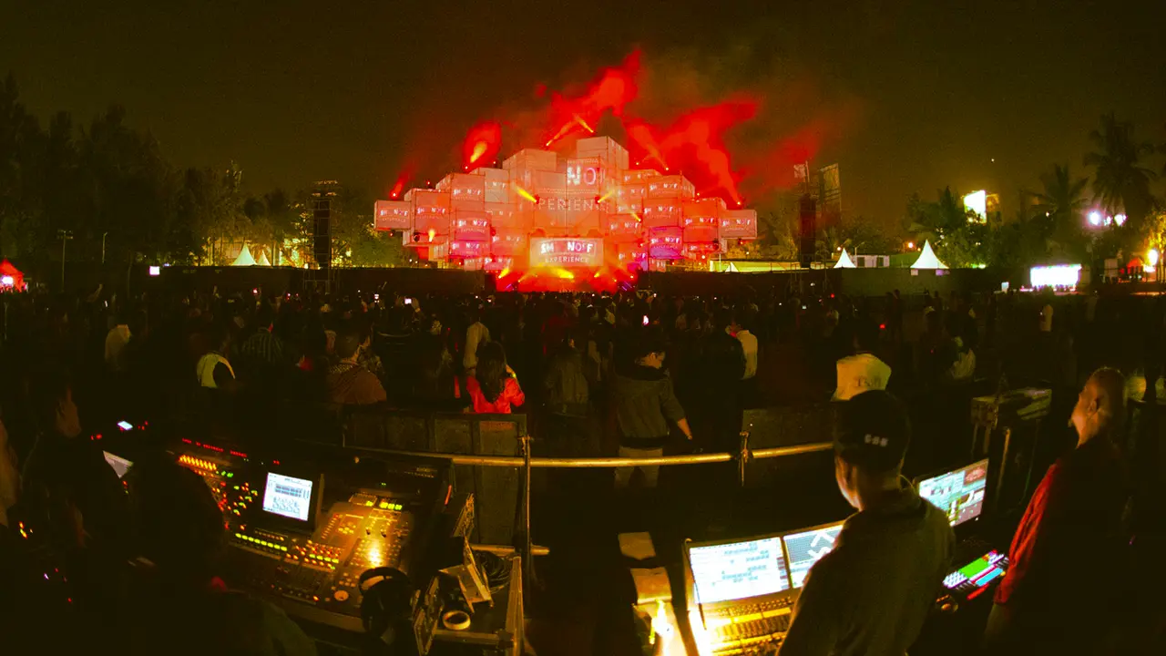 Concept visual from Smirnoff Experience pitch, illustrating IP strategy, cultural authorship, and experiential brand vision